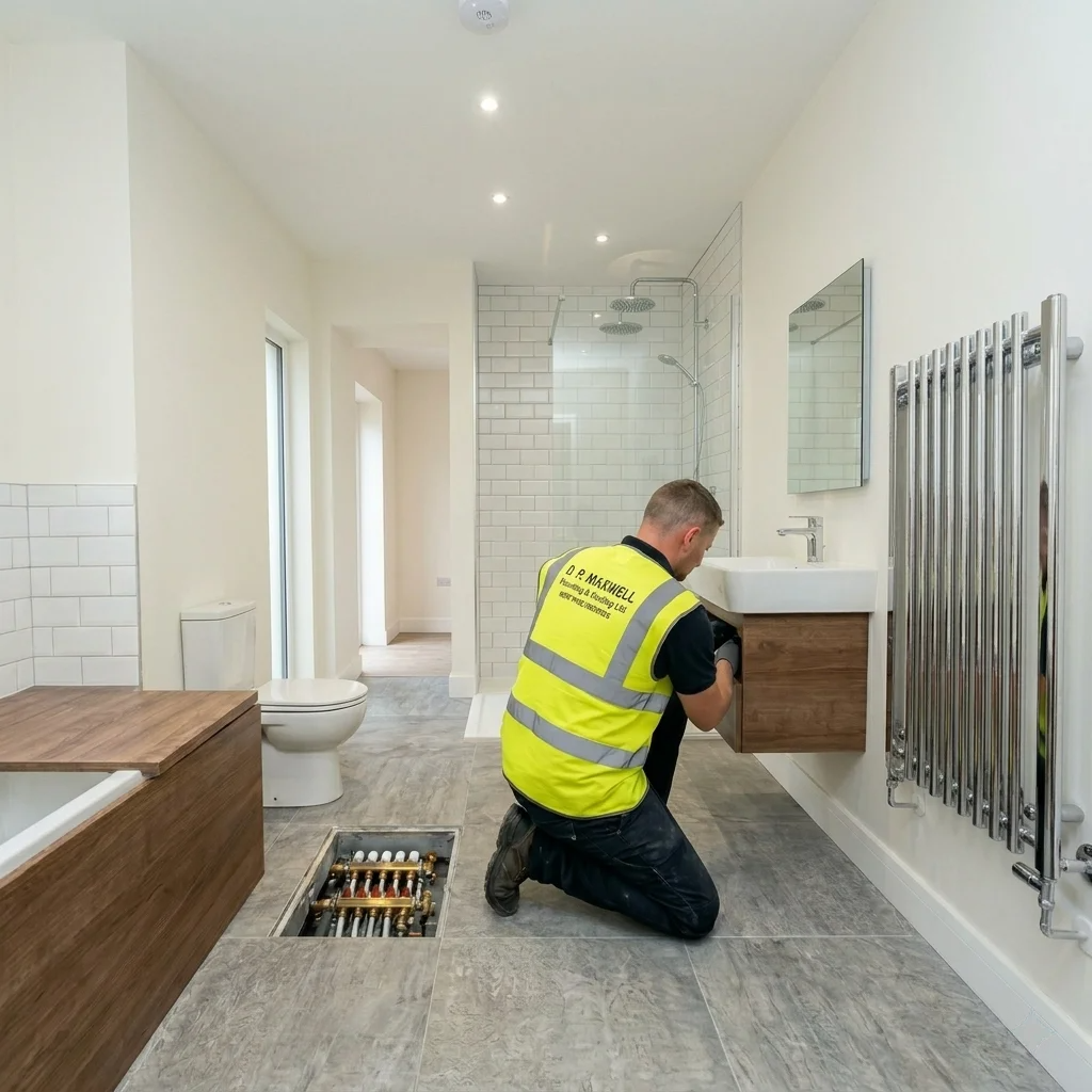 Second fix D.P. Maxwell plumbing and heating